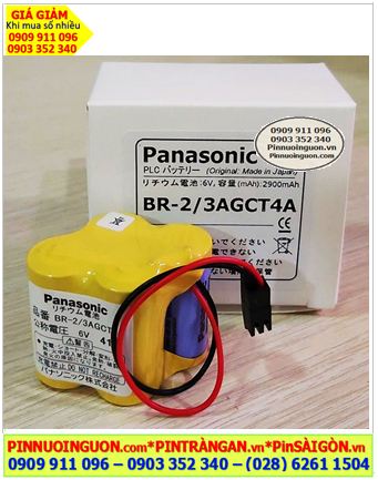 Panasonic BR-2/3AGCT4A; Pin nuôi nguồn Panasonic BR-2/3AGCT4A lithium 6v, Xuất xứ Nhật